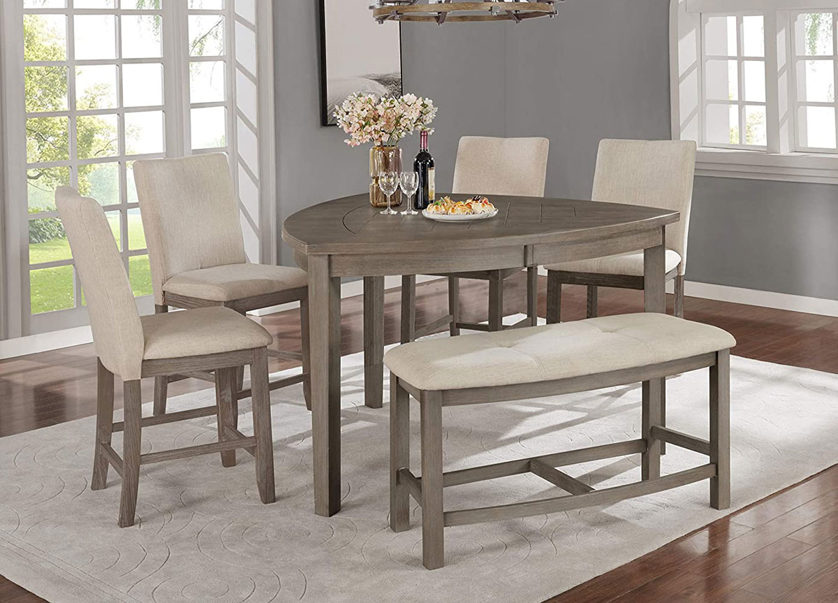 Bermuda Triangle Counter Height Table Set
