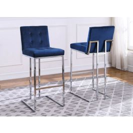 akiko navy velvet chair