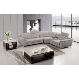 Kemy Adjustable Headrest Sectional Sofa