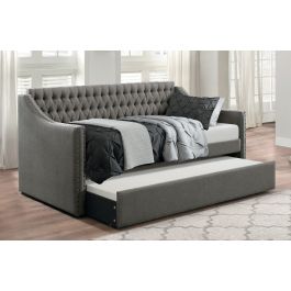 Gray upholstered deals daybed