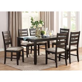 Remy Distressed Wood Dining Table Set