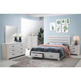 Scarlett Coated White Storage Bed