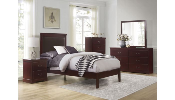 Alanna Cherry Finish Youth Bedroom