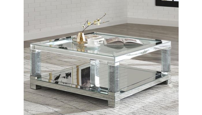 Anderson Square Mirrored Coffee Table