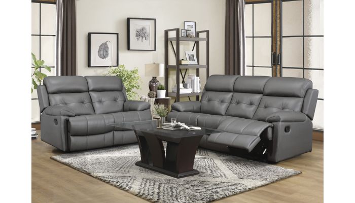 aqua top grain leather recliner sofa