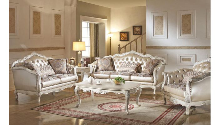 Bencivenni Pearl White Classic Sofa Collection