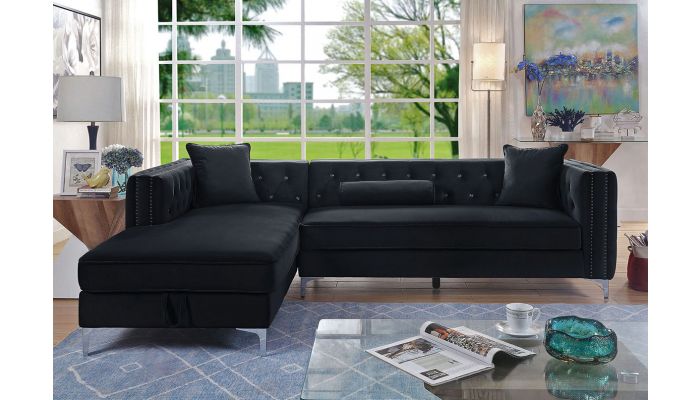 Caswell Sectional With Storage Chaise