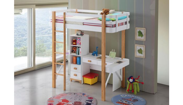 bunk bed with desk cheap
