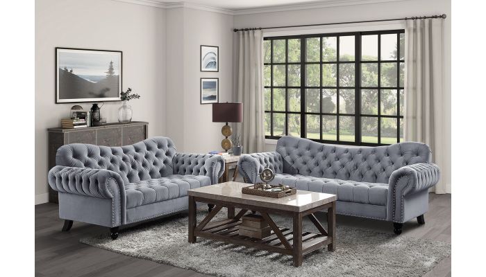 Hampstead Tufted Velvet Living Room