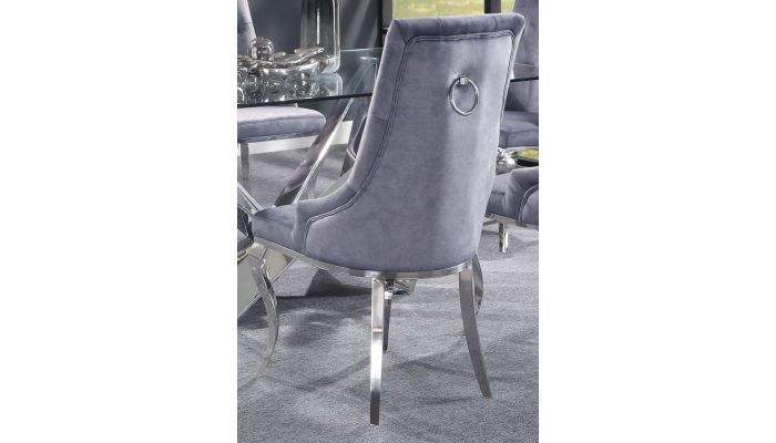 Healy Grey Velvet Chairs