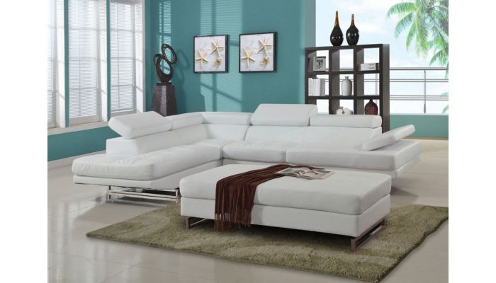 Hester Modern Sectional Adjustable Headrests