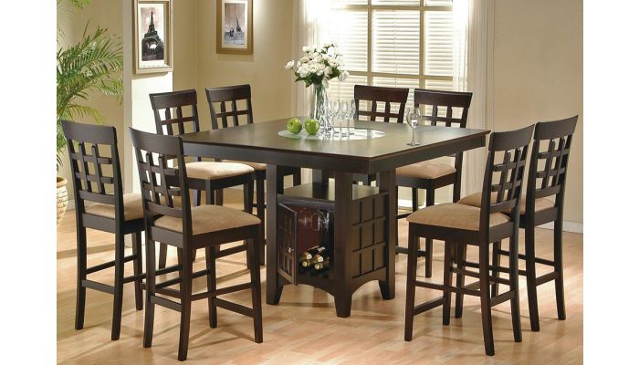 square high table and chairs