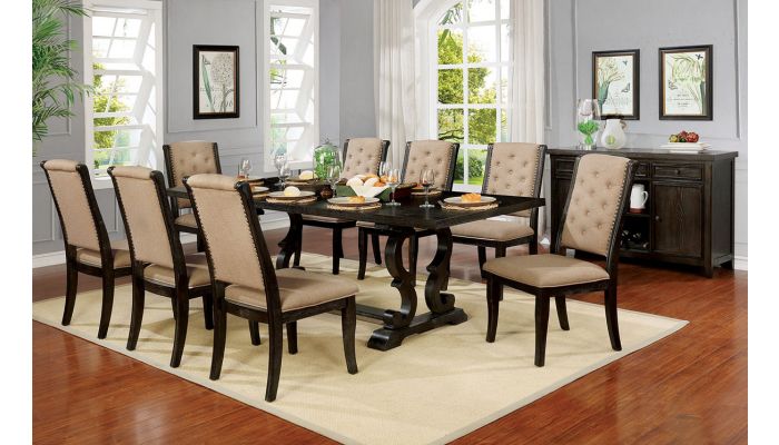 classic dining table and chairs