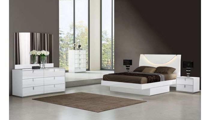 Memphis Modern Platform Bed With Drawers