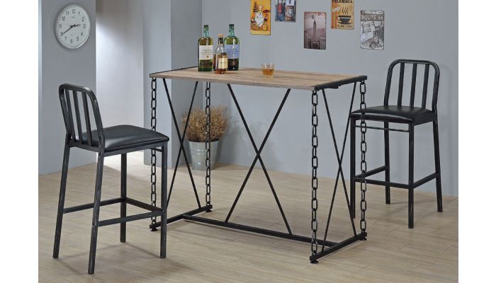 Pablo Industrial Style Bar Table Set