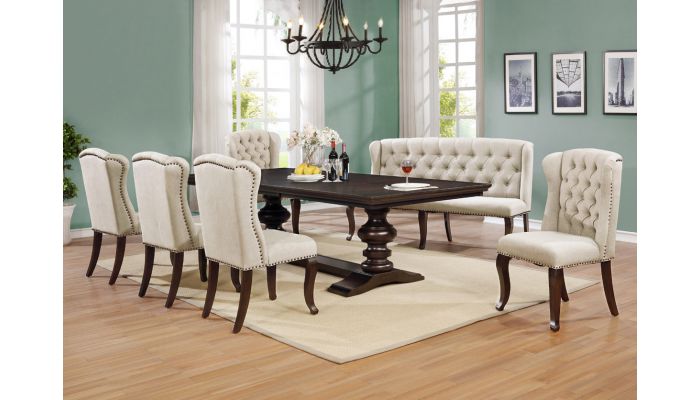 formal dining bench