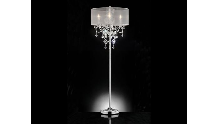 elegant crystal floor lamps