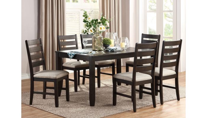 Remy Distressed Wood Dining Table Set