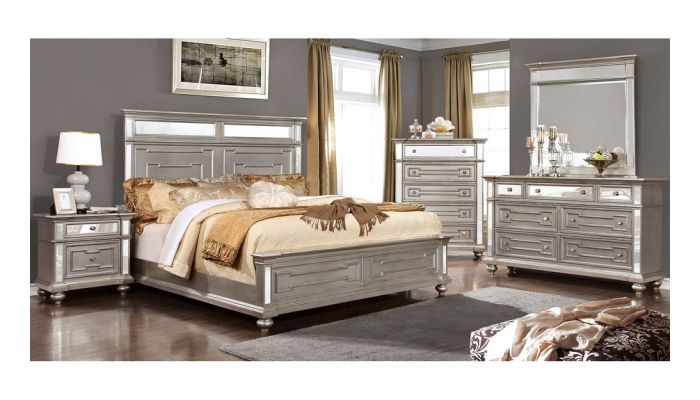 Soho Silver Finish Bedroom Furniture