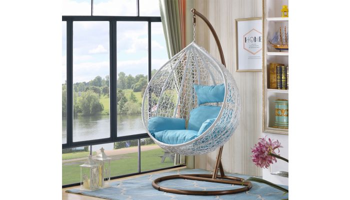 glass swing chair