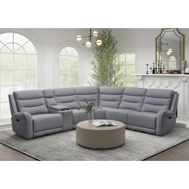 Ackerman Recliner Sectional With Console