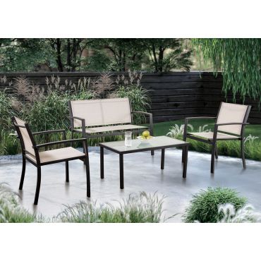 Annabelle Beige 4-Piece Outdoor Set