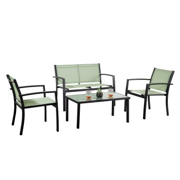 Annabelle Green 4-Piece Outdoor Set