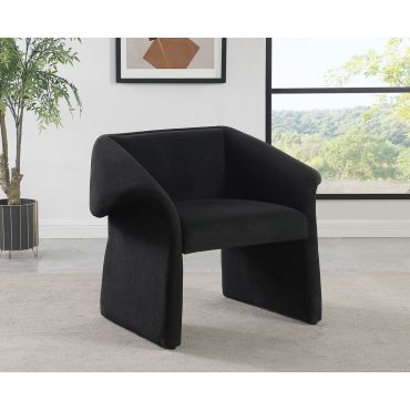 Ansley Sloped Arm Accent Chair Black