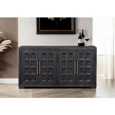 Aristocrat Weathered Black Finish Server