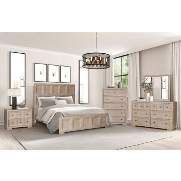 Aristocrat Natural Finish Bedroom Set