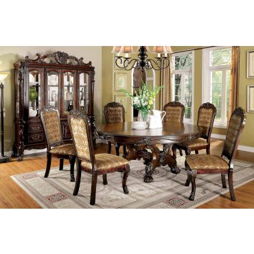 Armand Traditional Round Dining Table Set