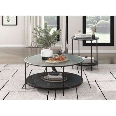 Axel 2-Piece Round Coffee Table Set