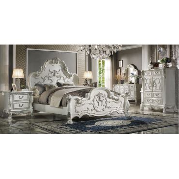 Dresden Victorian Style Bedroom White Finish