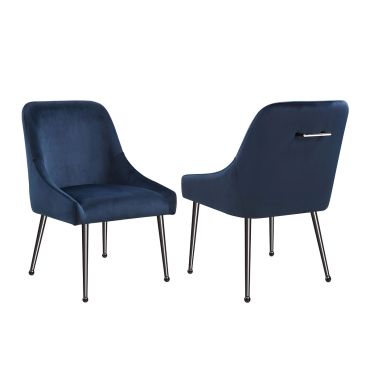 Beatrix Blue Velvet Dining Chairs