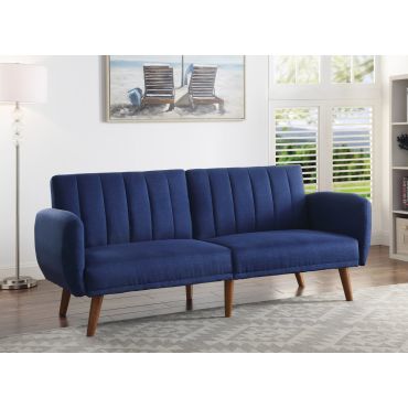 Bern Navy Linen Futon