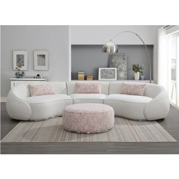 Brighton Ivory Boucle Oversized Sectional