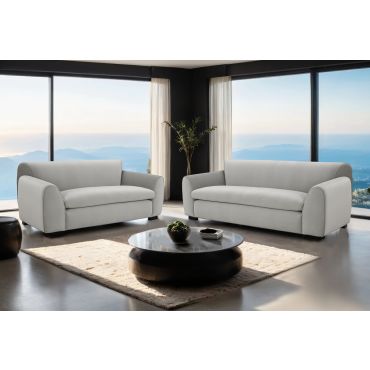 Brodie Grey Velvet Sofa Set