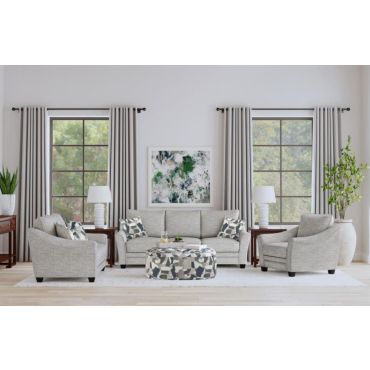 Cameley Light Grey Boucle Upholstered Sofa Set