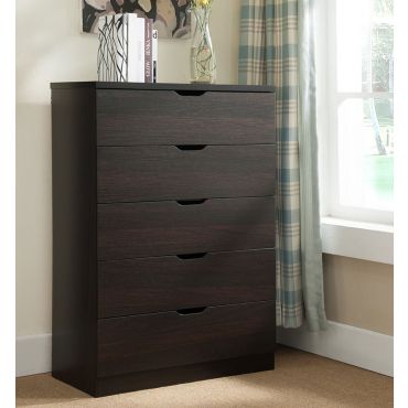 Cargo Espresso Finish Five Drawer Chest