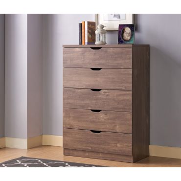 Cargo Five Drawer Chest Hazelnut Finish