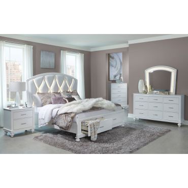 Claudia Storage Bed With LED Lights