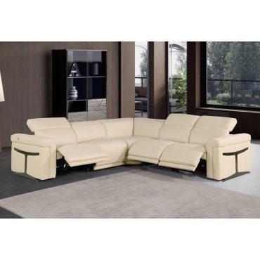 Colson Beige Power Recliner Sectional