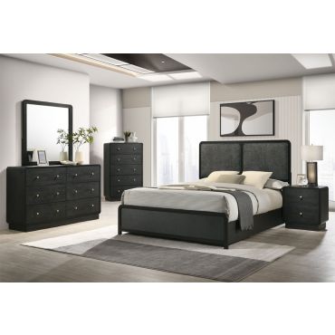 Dario Black Finish Bedroom Set