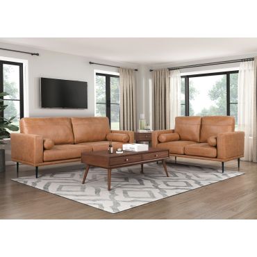 Derio Retro Design Sofa And Loveseat