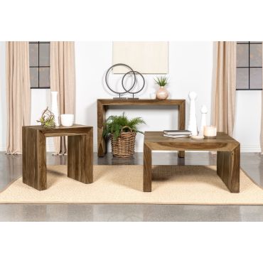 Doyle Square Solid Wood Coffee Table Set