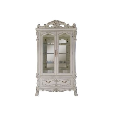 Dresden Curio Bone White Finish