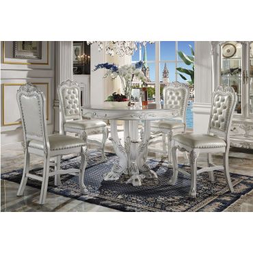 Dresden White Counter Height Table Set