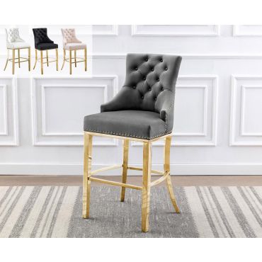 Eleanor Counter Chairs With Gold Legs