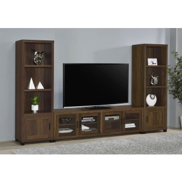 Elen Media Center Rustic Walnut