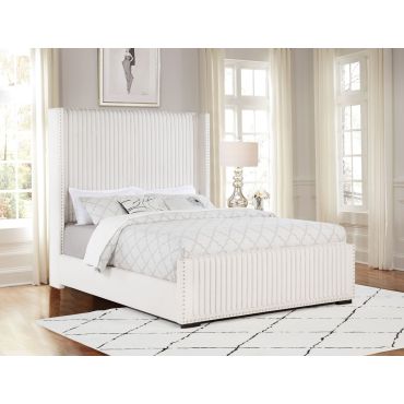 Ersilia Tall Wingback Headboard Bed